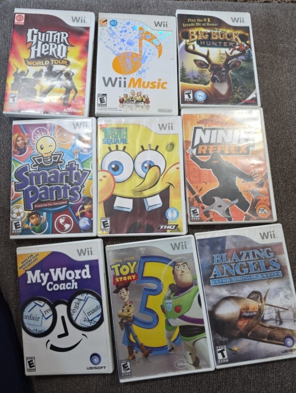 Lot Of 9 Nintendo Wii Games